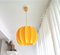 Minimalist Scandinavian Canary Yellow Acrylic Pendant Lamp, 1970s 1