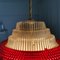 Danish Space Age Red Acrylic Pendant Lamp, 1960s 8