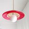 Danish Space Age Red Acrylic Pendant Lamp, 1960s, Image 2