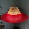 Danish Space Age Red Acrylic Pendant Lamp, 1960s 7