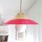 Danish Space Age Red Acrylic Pendant Lamp, 1960s 1