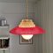 Danish Space Age Red Acrylic Pendant Lamp, 1960s 6