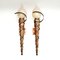 Art Deco Steel, Copper and Glass Sconces, Set of 2, Image 1