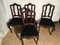 Vintage Louis XV Style Oak Dining Chairs, 1940s, Set of 4 2