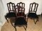 Vintage Louis XV Style Oak Dining Chairs, 1940s, Set of 4, Image 2