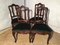 Vintage Louis XV Style Oak Dining Chairs, 1940s, Set of 4 5