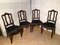 Vintage Louis XV Style Oak Dining Chairs, 1940s, Set of 4 7