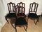 Vintage Louis XV Style Oak Dining Chairs, 1940s, Set of 4 10