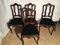 Vintage Louis XV Style Oak Dining Chairs, 1940s, Set of 4, Image 10