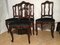 Vintage Louis XV Style Oak Dining Chairs, 1940s, Set of 4 8