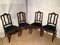 Vintage Louis XV Style Oak Dining Chairs, 1940s, Set of 4 11