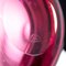 Big Crystal and Ruby Murano Glass Centerpiece Bowl by Mandruzzato Murano 2