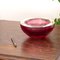 Big Crystal and Ruby Murano Glass Centerpiece Bowl by Mandruzzato Murano 5