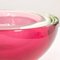 Big Crystal and Ruby Murano Glass Centerpiece Bowl by Mandruzzato Murano 8