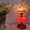 French Country Oil Lamp Style Orange Murano Glass Table Lamp, 1980s 5