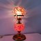 French Country Oil Lamp Style Orange Murano Glass Table Lamp, 1980s 4