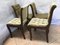 Sedie da pranzo Chesterfield vintage in mogano, set di 4, Immagine 5