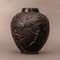 Archers Vase in Black Glass by René Lalique 8
