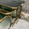 Nesting Tables in Brass and Smoked Glass, Set of 3 3
