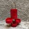 Portemanteau Vintage en Plastique Rouge, 1980s 3