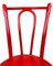 Set of Red Wooden Dining Chairs, 1970s 5