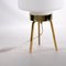 Italian Space Age Opal Glass Table Lamp on Tripod Brass Structure 5