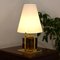Vintage Table Lamp with Multicolor Murano Glass Blocks, Brass Frame and Opal Glass Shade 7