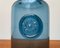 Vintage Blue Glass Vase with Seal Ornament 6