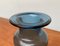 Vintage Blue Glass Vase with Seal Ornament, Image 20
