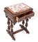 French Carved Oak Side Tables with Marble Tops, Late 19th Century, Set of 2 7