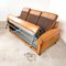 French Art Deco Hand-Colored Sheep Leather Sleeping Sofa 10