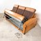 French Art Deco Hand-Colored Sheep Leather Sleeping Sofa, Image 9
