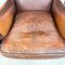 Vintage Sheep Leather Wingback Armchairs, Set of 2 15