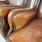 Vintage Sheep Leather Wingback Armchairs, Set of 2, Image 17