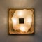 Square Flushmount or Wall Light in Murano Glass from Kalmar, Austria, 1960s 7