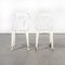 Französische Esszimmerstühle aus Metall von Multipl's, 1950er, 2er Set 1