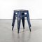 French H Dining Stools in Blue Metal from Tolix, 1950s, Set of 2 3