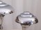 Art Deco Modernist Nickel-Plated Lamps, Set of 2 3