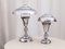 Moderne vernickelte Art Deco Lampen, 2er Set 9