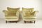 Danish Velour Wingback Lounge Chairs, 1940s, Set of 2, Image 3