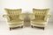 Danish Velour Wingback Lounge Chairs, 1940s, Set of 2, Image 2