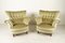 Danish Velour Wingback Lounge Chairs, 1940s, Set of 2, Image 4