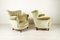 Danish Velour Wingback Lounge Chairs, 1940s, Set of 2 9