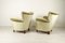 Danish Velour Wingback Lounge Chairs, 1940s, Set of 2 12