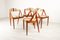 Vintage Danish Teak Model 31 Dining Chairs by Kai Kristiansen for Schou Andersen 1960s, Set of 4 2