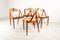 Vintage Danish Teak Model 31 Dining Chairs by Kai Kristiansen for Schou Andersen 1960s, Set of 4, Image 2