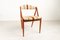 Vintage Danish Teak Model 31 Dining Chairs by Kai Kristiansen for Schou Andersen 1960s, Set of 4 12