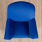 Mid-Century Italian Modern Blue Velvet Armchair in the Style of Gigi Radice, 1960s 8