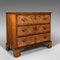 Antique Georgian English Gentleman's Lowboy in Burr Walnut, Image 3