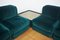 Chenille Armchairs from Seven Salotti, 1970s, Set of 5 15